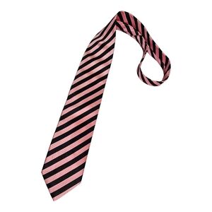 ITALO FERRETTI Pink Striped Silk LUXURY Tie HANDMADE ITALY